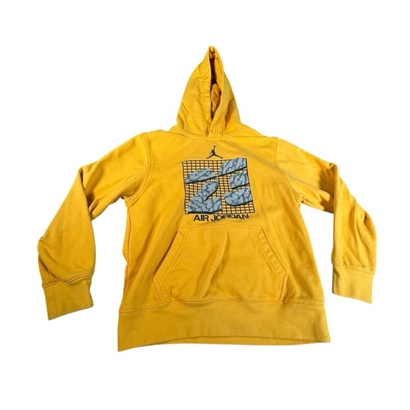 Jordan Other - Air Jordan 23 Jumping Man Hoodie Long Sleeve Yellow / Gold Youth Size Large